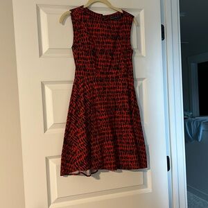 French Collection Orange and Navy Dress Size 4